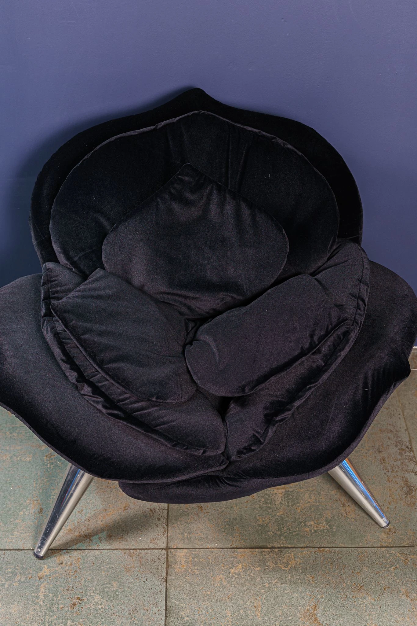 Кресло Rose Chair Black — Edra, ткань, фото 5
