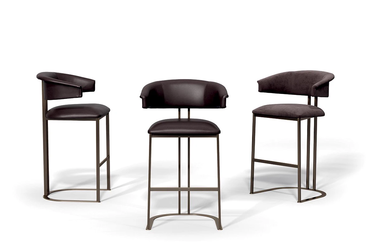 Барный стул Kyo Stool — Emmemobili, кожа, фото 3