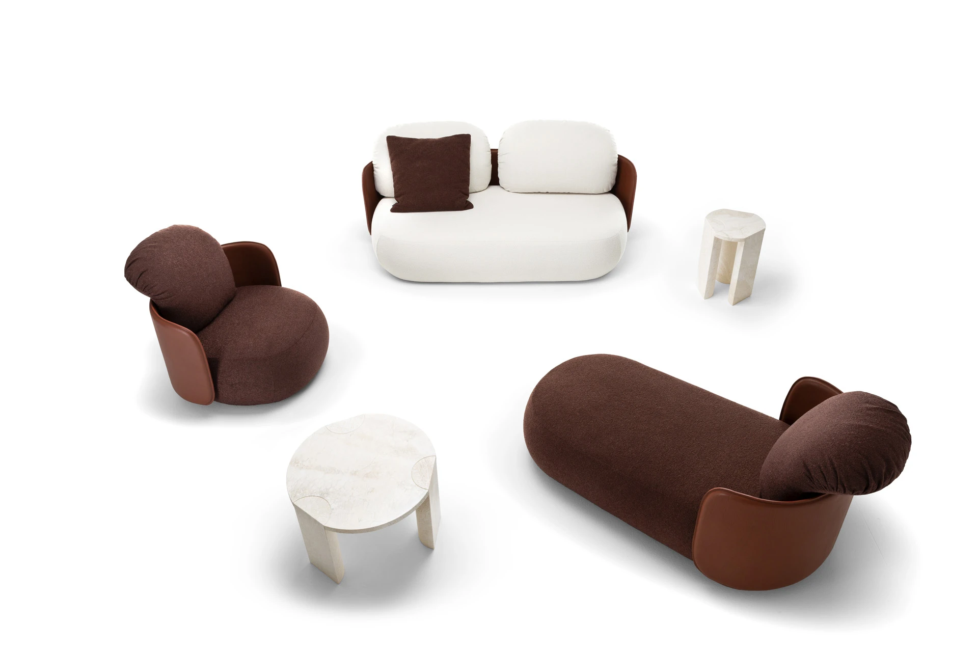 Современный дизайн Кресло Mochi Armchair — Exteta, ткань, фото 3