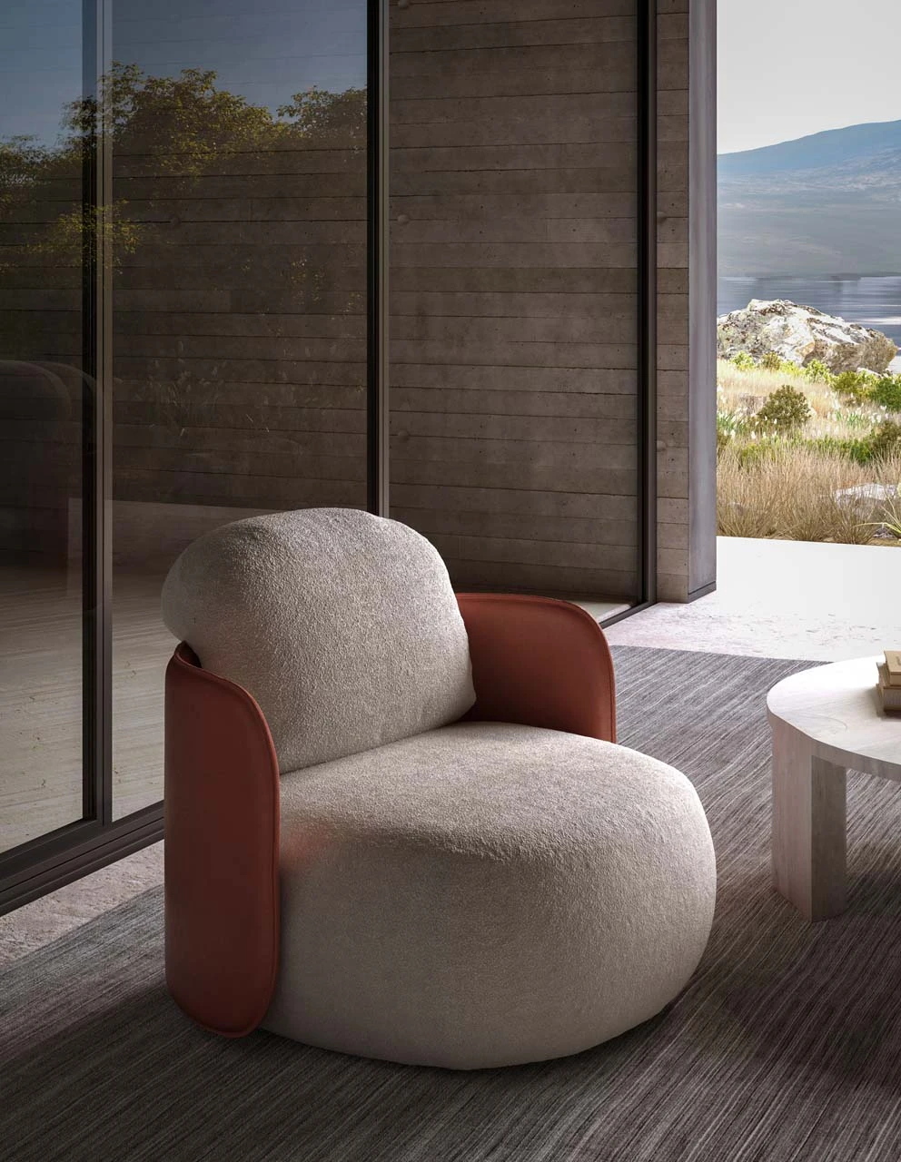 Современный дизайн Кресло Mochi Armchair — Exteta, ткань, фото 4
