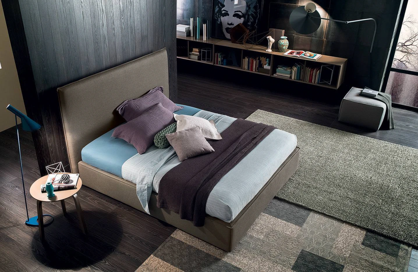 Кровать Miller Grigio Chiara 160*190 — Felis, ткань, фото 3