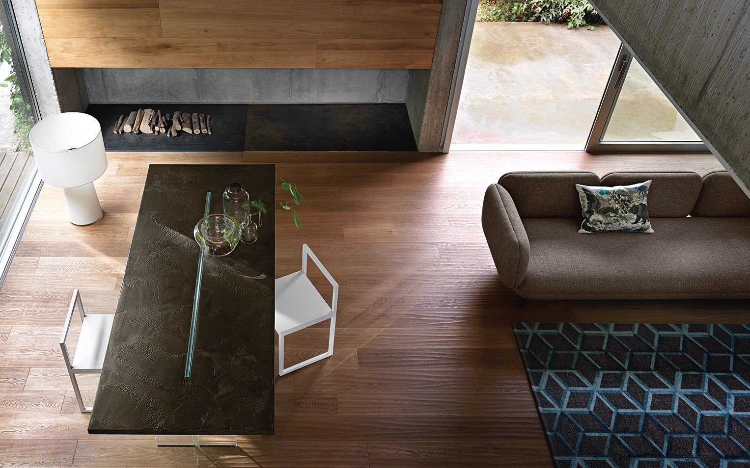 Стол LLT wood — Fiam, стекло, фото 6