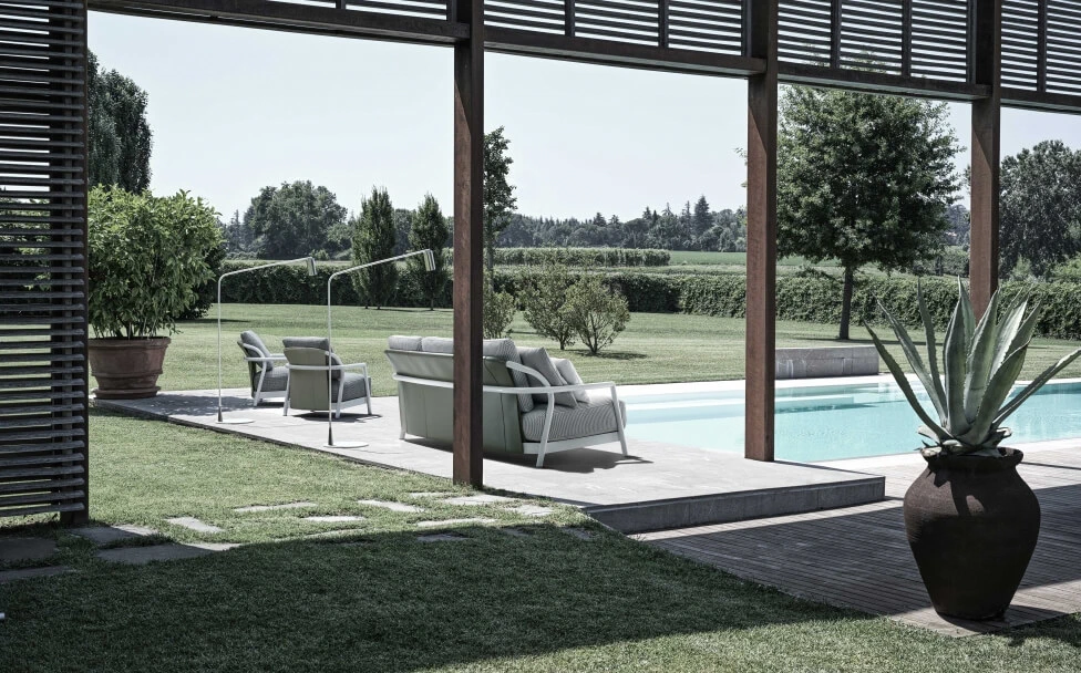 Уличный диван Alison Outdoor — Flexform, ткань, фото 2