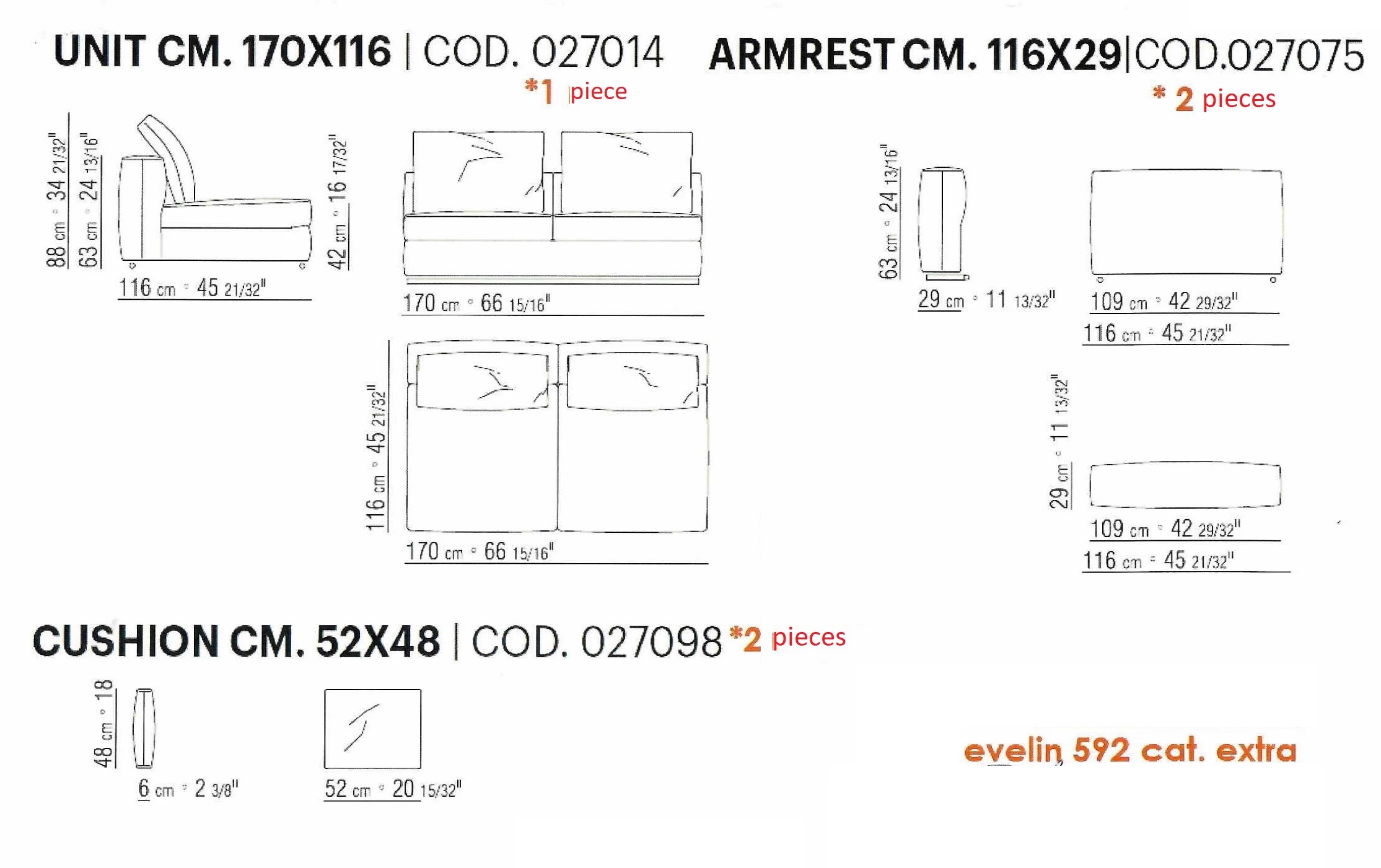 Диван двухместный Asolo 228 — Flexform, кожа, фото 3