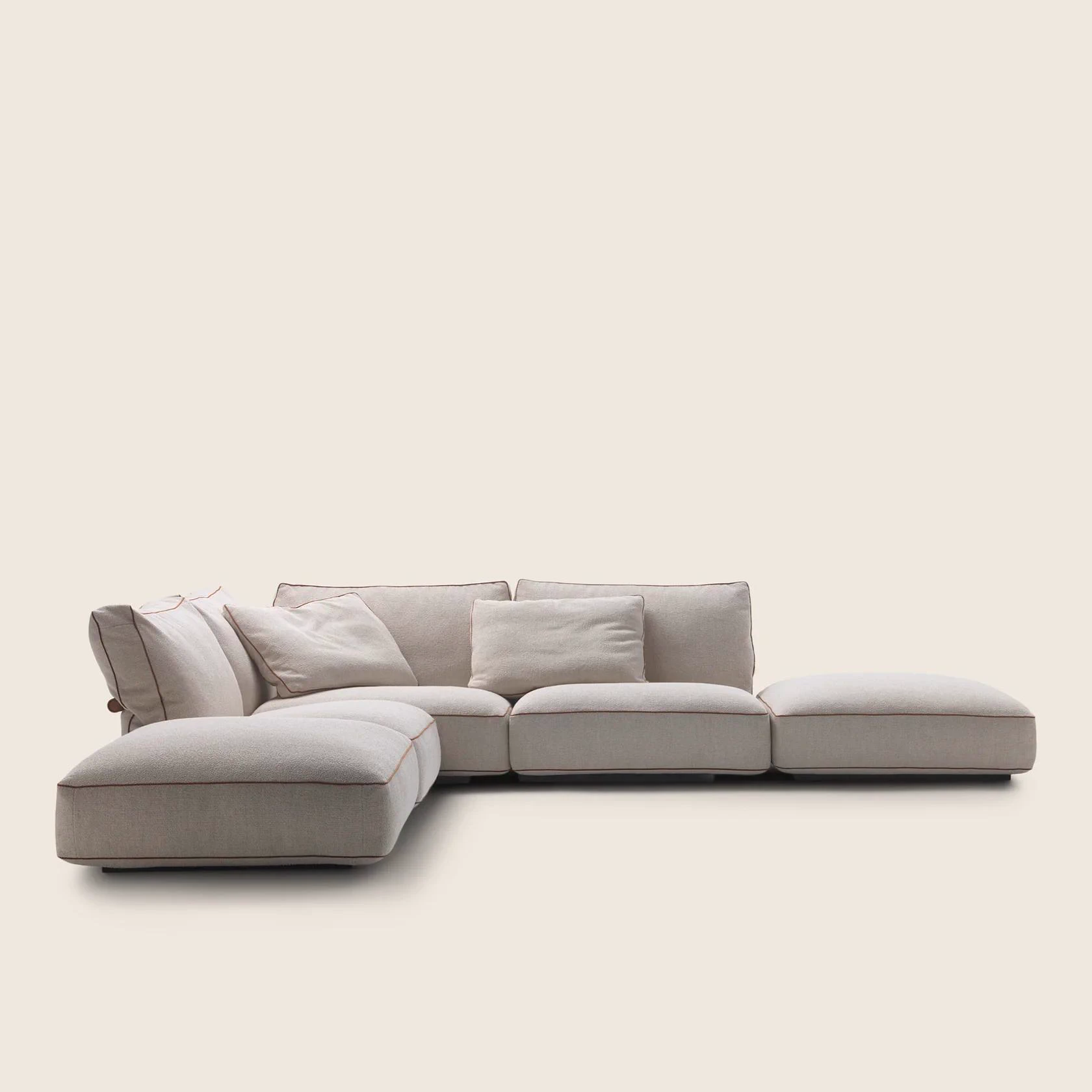 Диван с двумя подушками Camelot — Flexform, кожа, фото 6