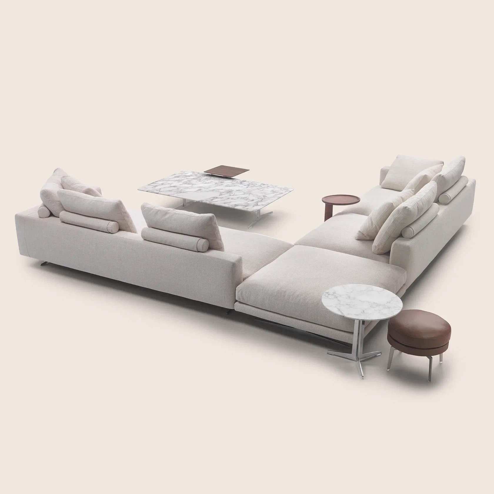 Модульный диван Campiello — Flexform, кожа, фото 6