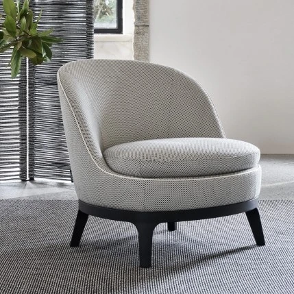 Кресло Dragonfly с низкой спинкой — Flexform, кожа