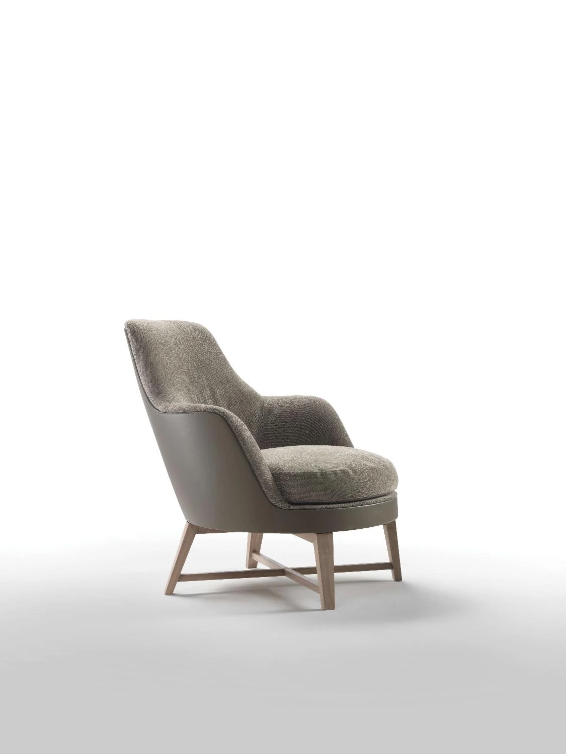 Кресло Guscio — Flexform, кожа, фото 5