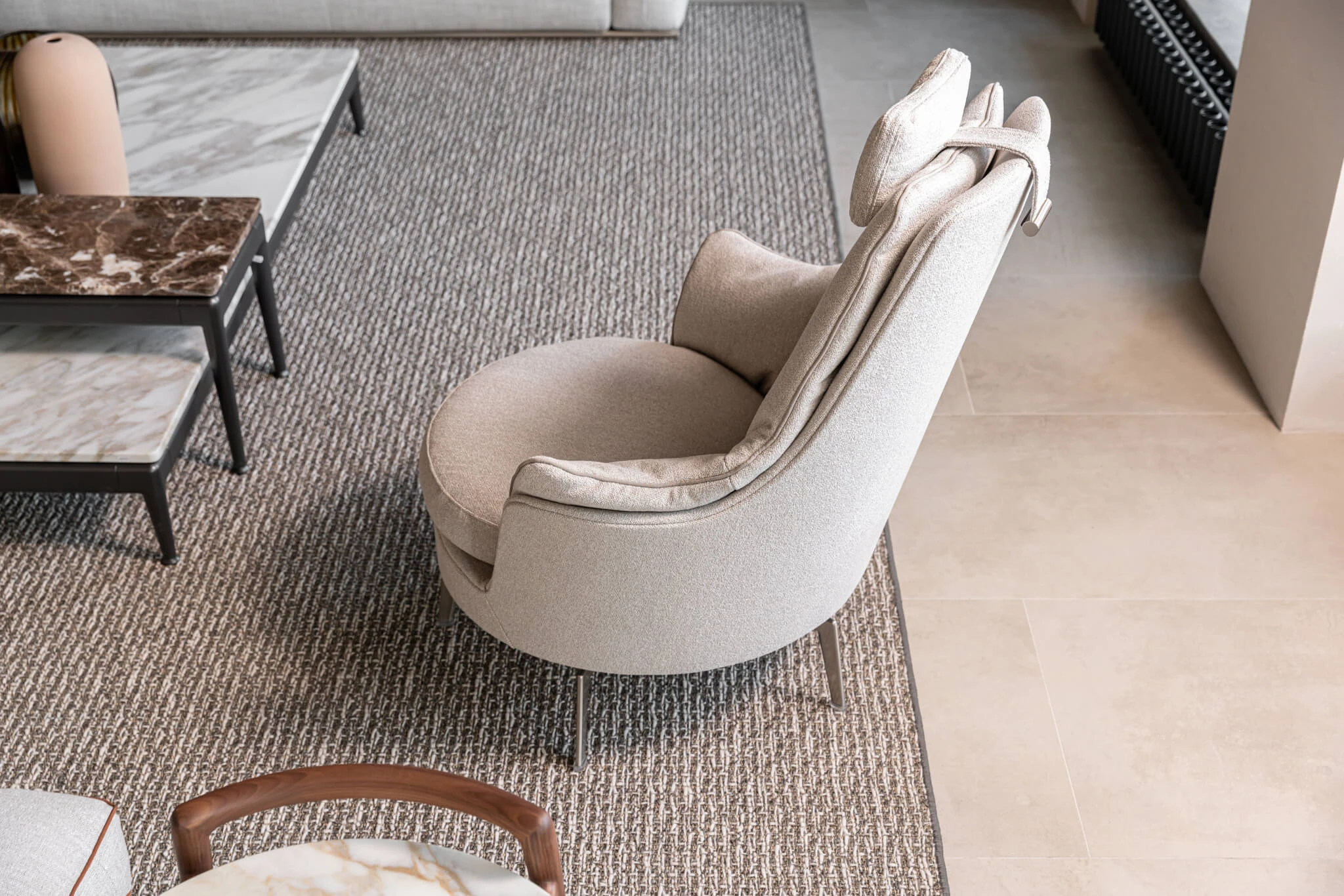Кресло Guscioalto — Flexform, кожа, фото 3