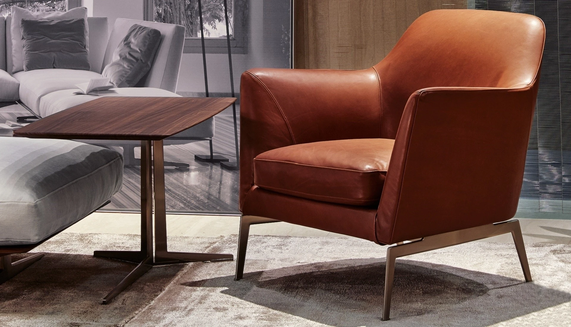 Кресло Luce — Flexform, кожа, фото 6