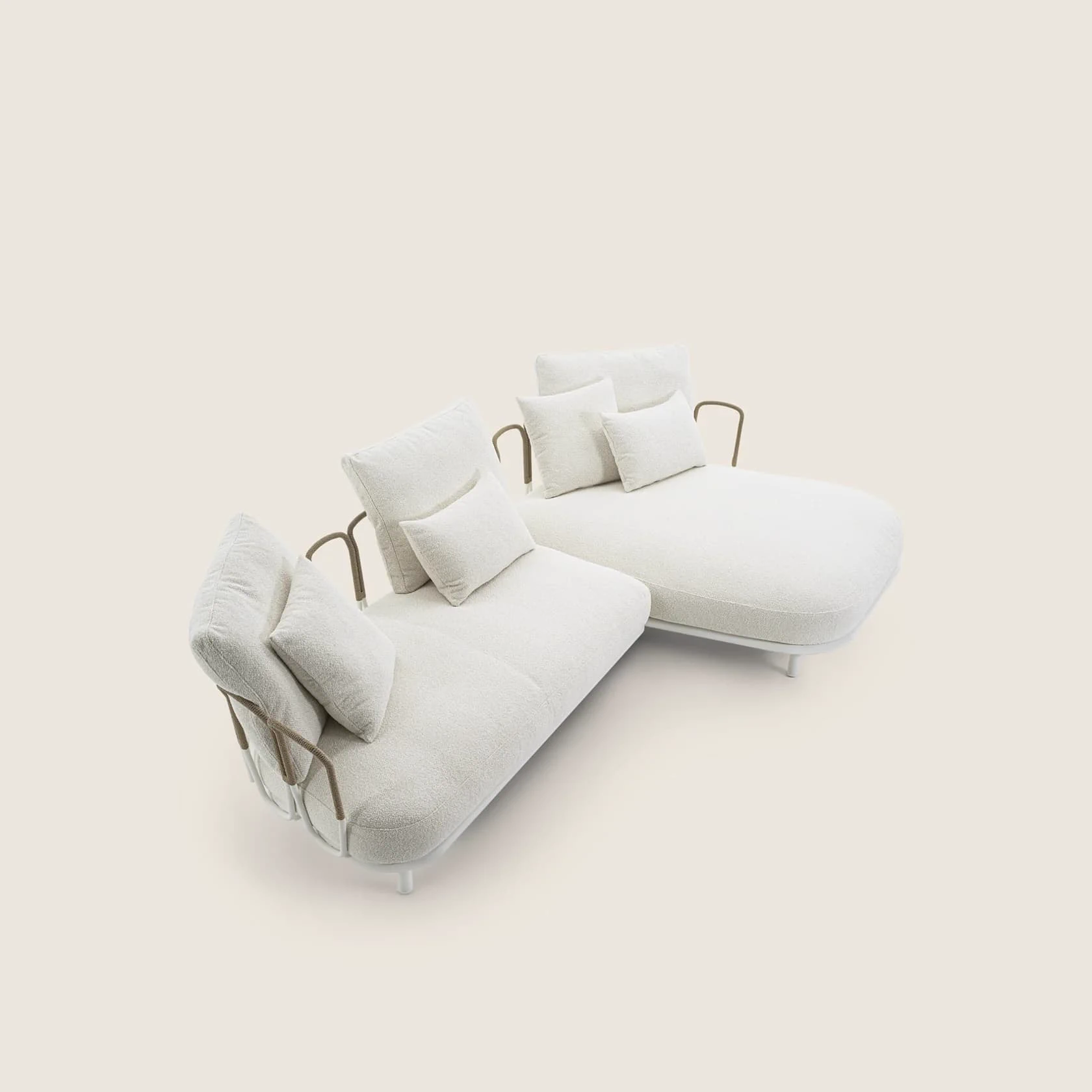 Уличный угловой диван Margheri — Flexform, ткань, фото 3