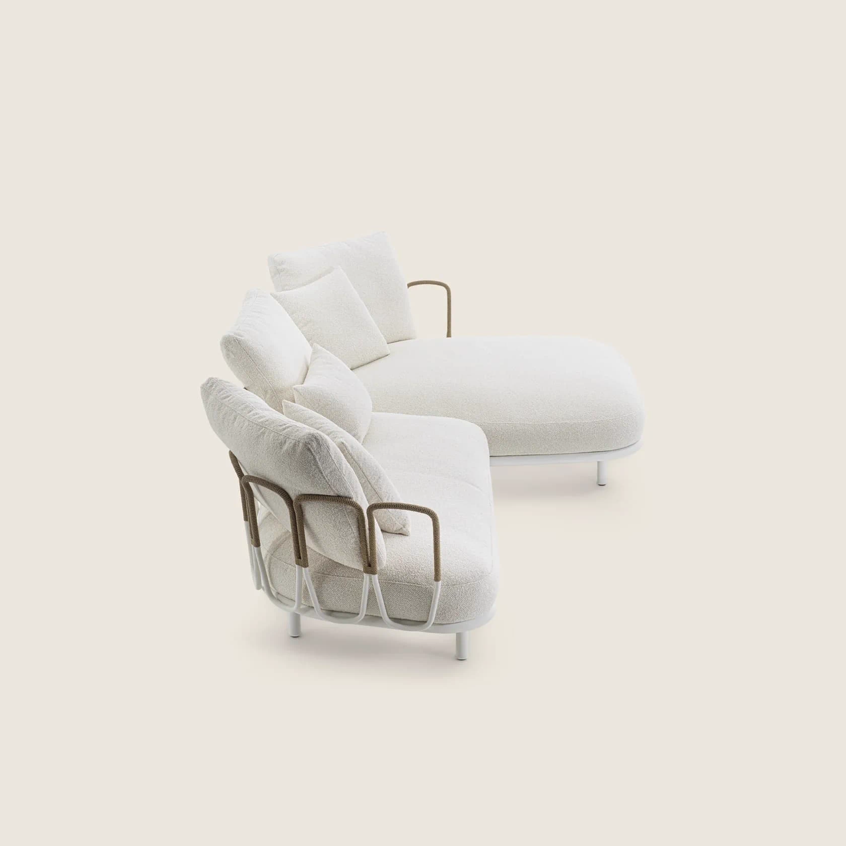 Уличный угловой диван Margheri — Flexform, ткань, фото 4