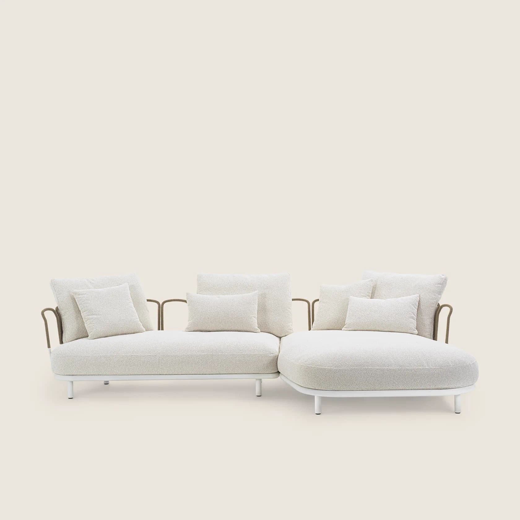 Уличный угловой диван Margheri — Flexform, ткань