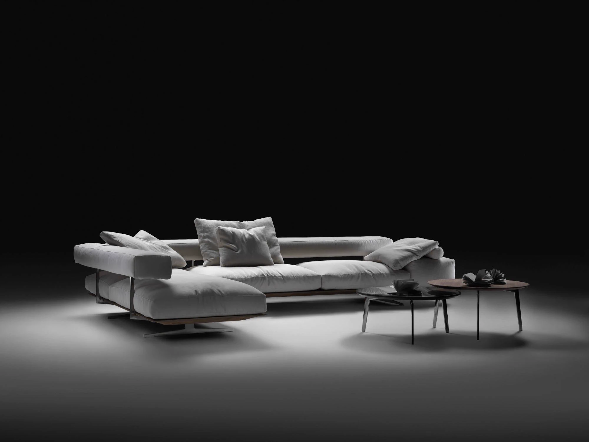 Диван угловой Wing — Flexform, кожа, фото 2