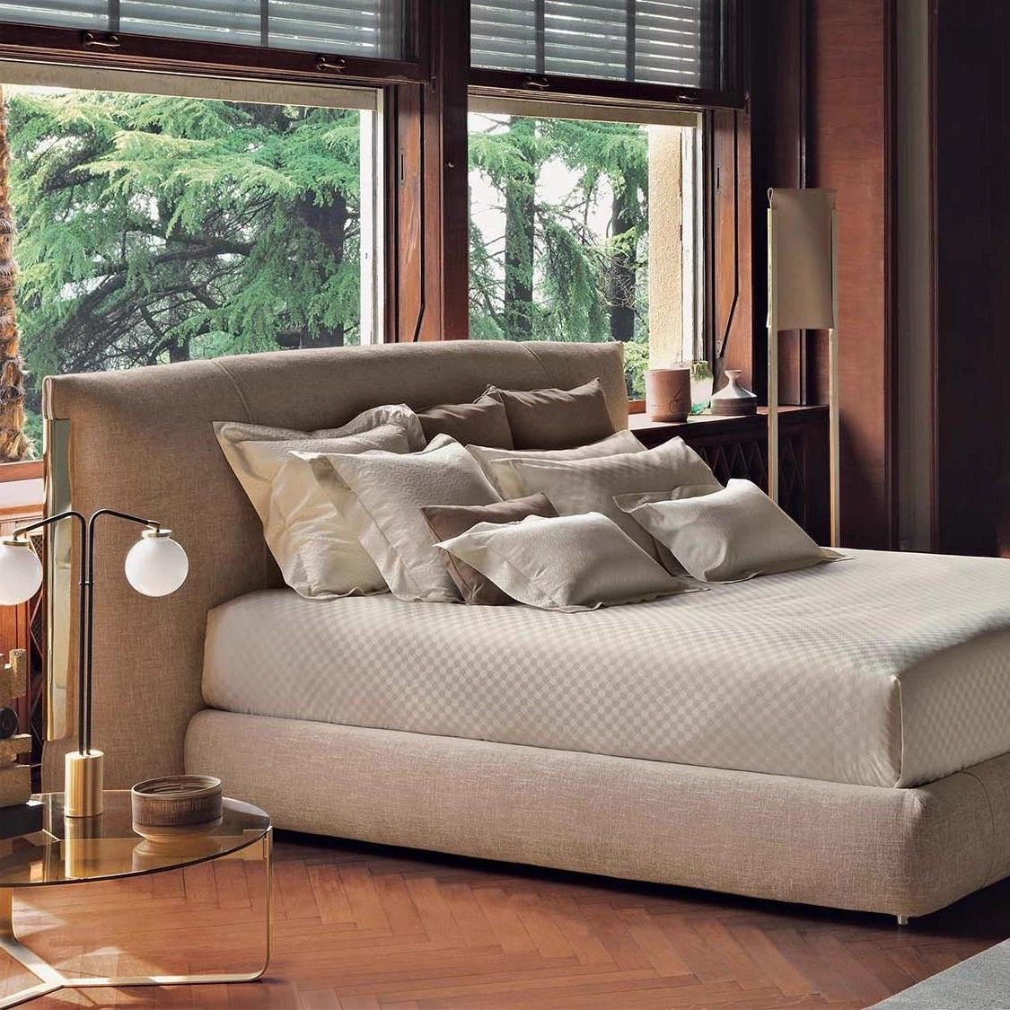 Кровать Amal Seattle 568 — Flou, кожа