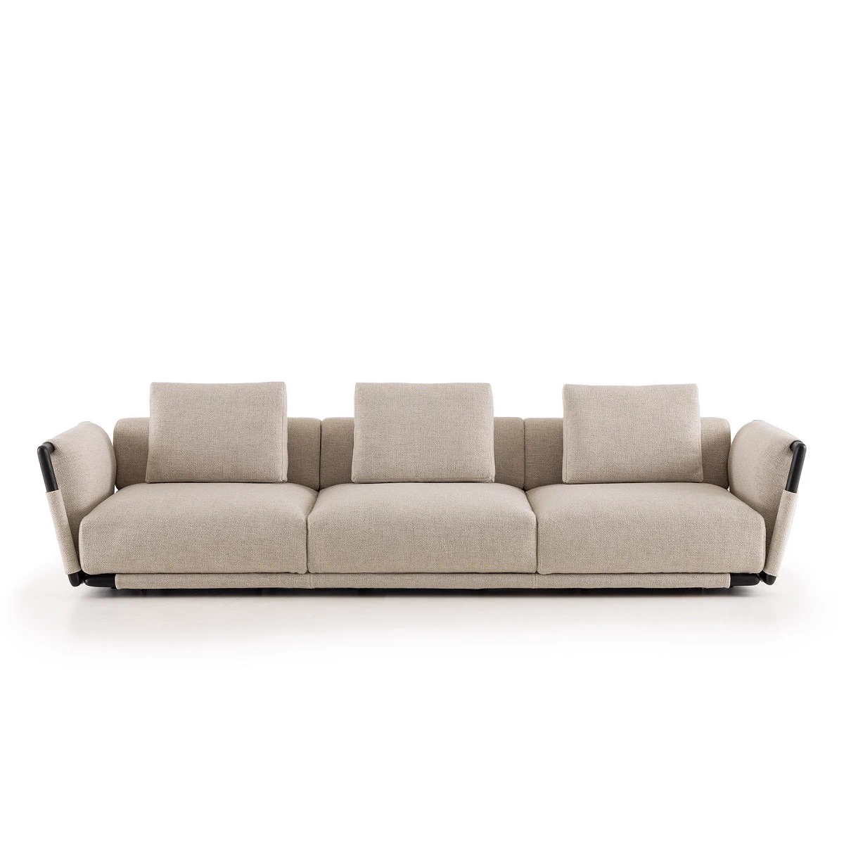 Каркас и наполнение: дерево. Современный дизайн Диван Gaudi Modular Sofa — Flou, кожа