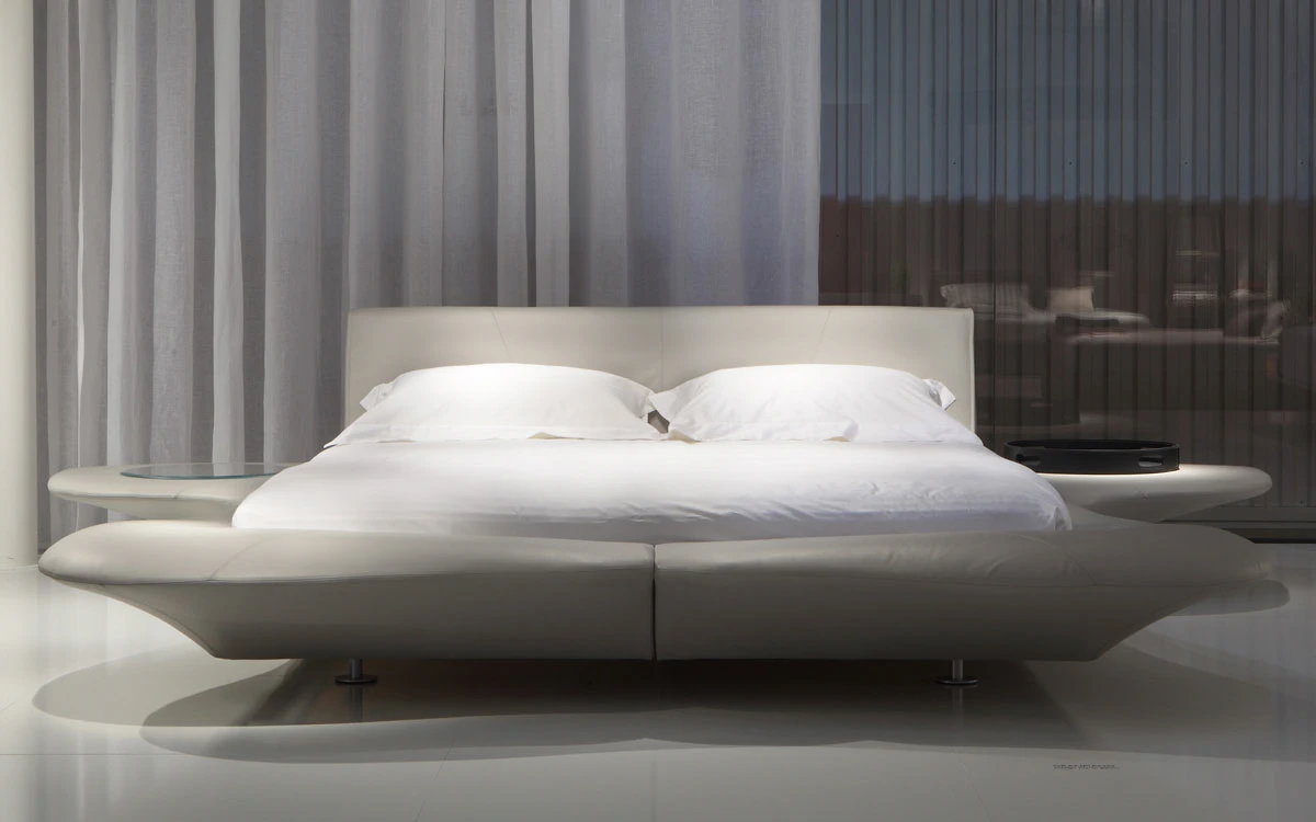 Эксклюзивная кровать Grand Piano — Flou, кожа, фото 5