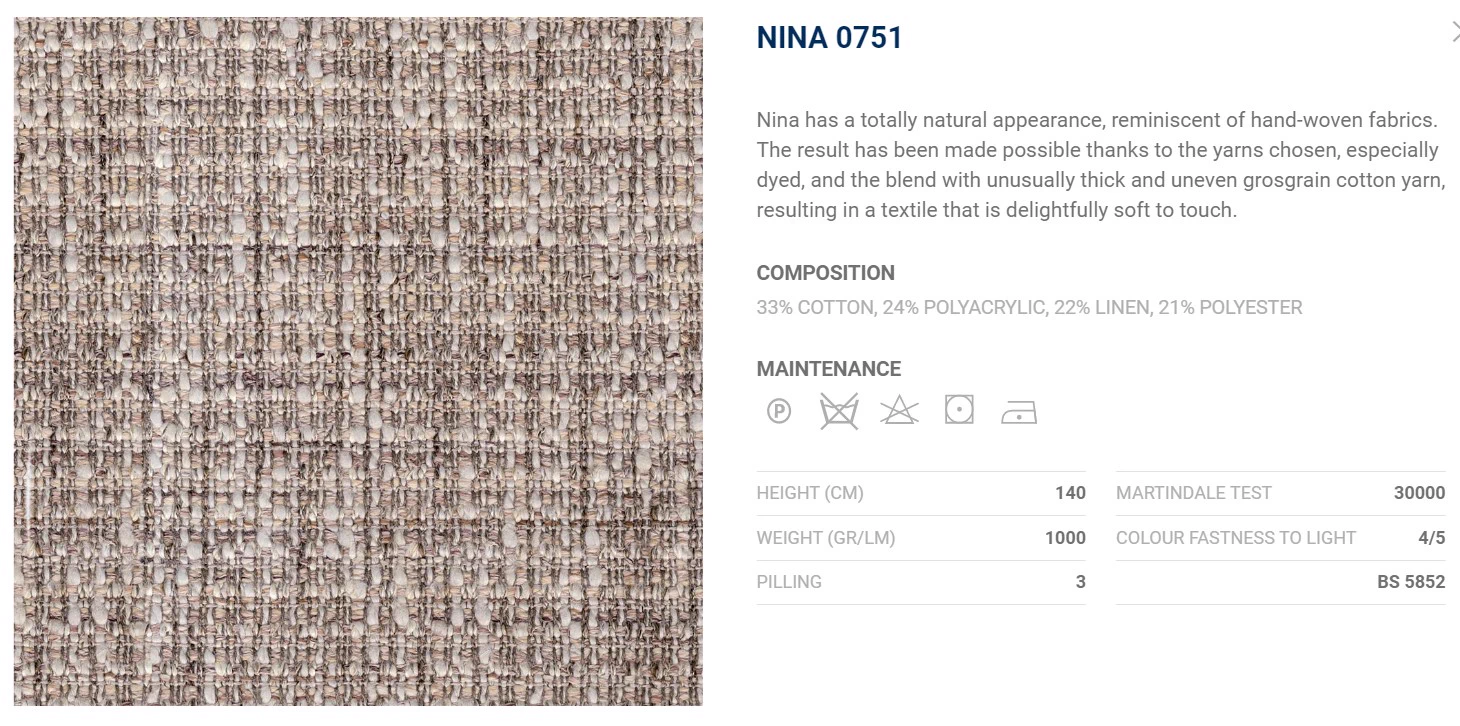 Кровать Icon Nina 751 — Flou, текстиль, фото 3