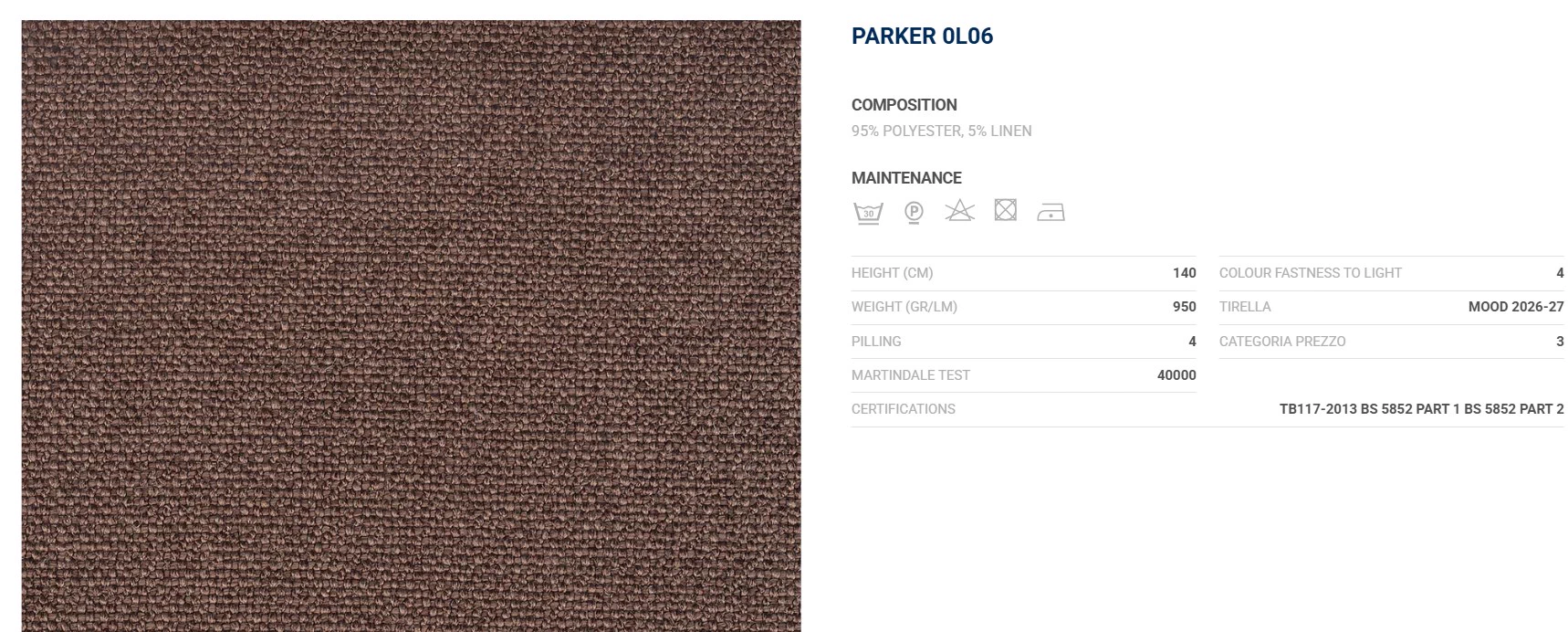 Банкетка с ящиком Iko Bruno 0L06 Parker — Flou, текстиль, фото 2