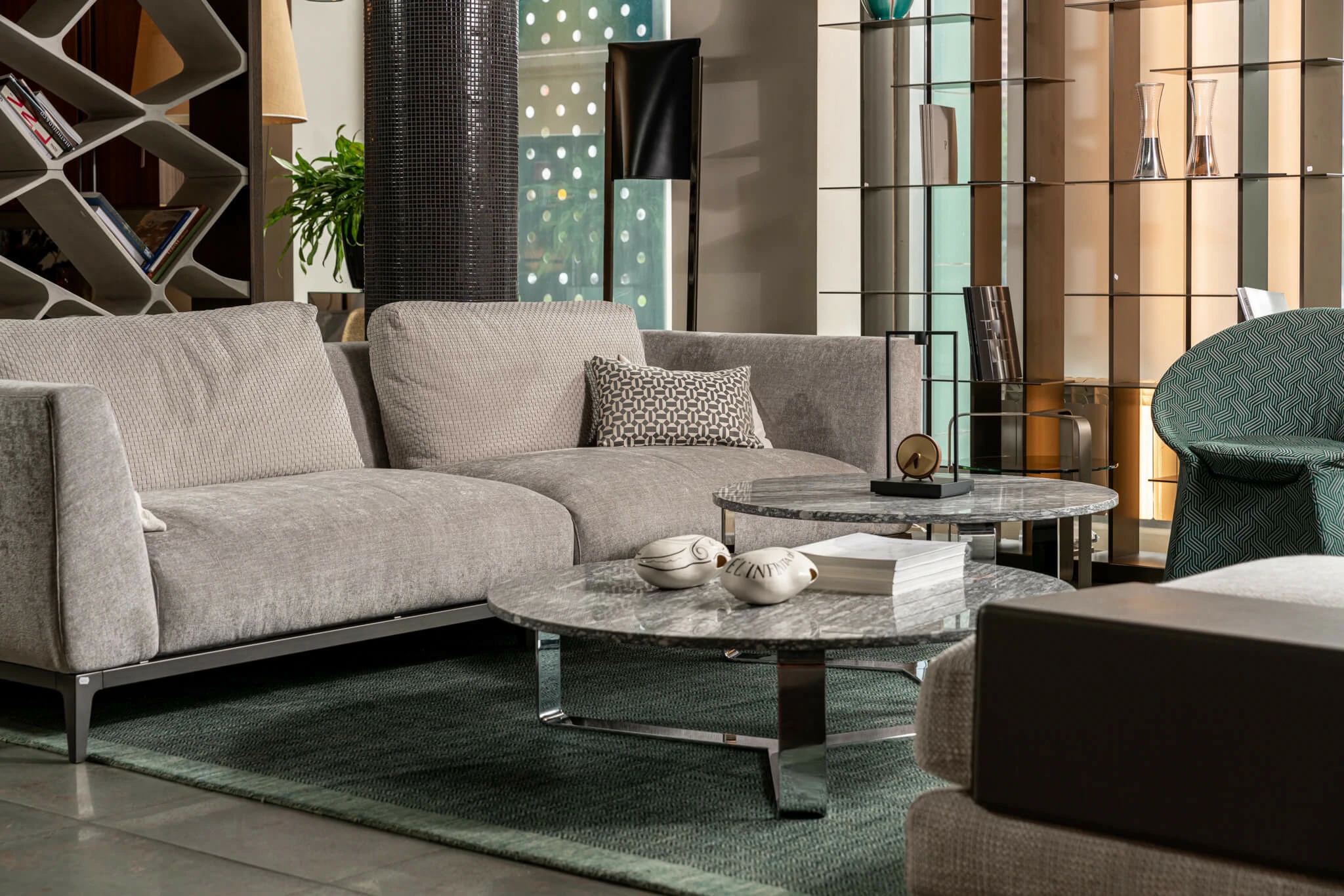 Диван Olivier Seattele Light Grey — Flou, эко-кожа, фото 4