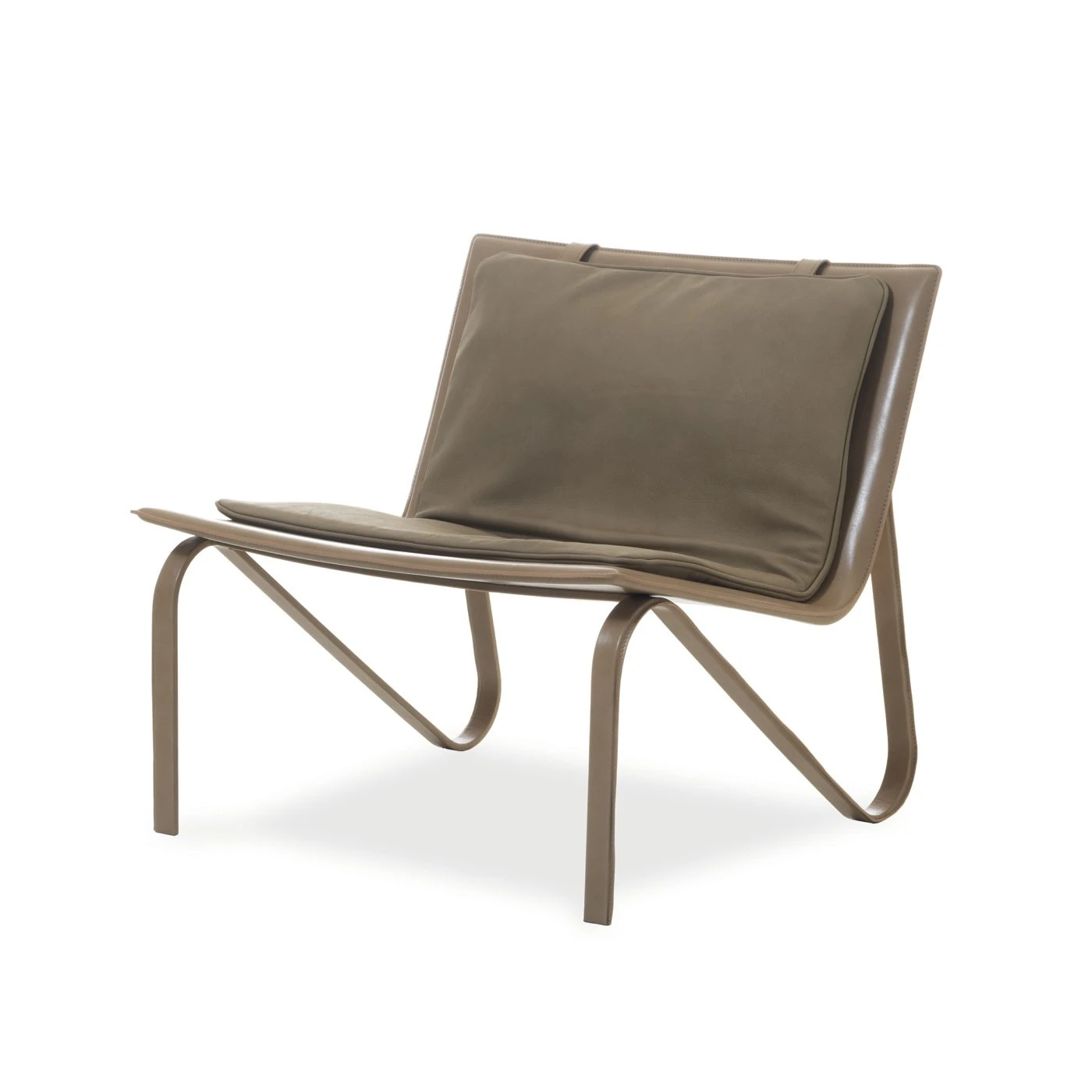 Каркас и наполнение: металл. Современный дизайн Кресло Thea Soft Club Chair — Galimberti Nino, кожа, фото 3