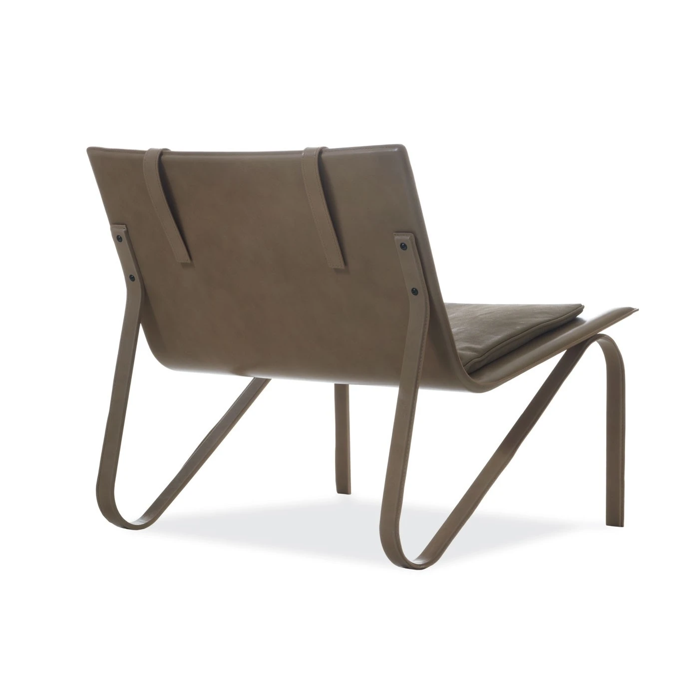Каркас и наполнение: металл. Современный дизайн Кресло Thea Soft Club Chair — Galimberti Nino, кожа, фото 4
