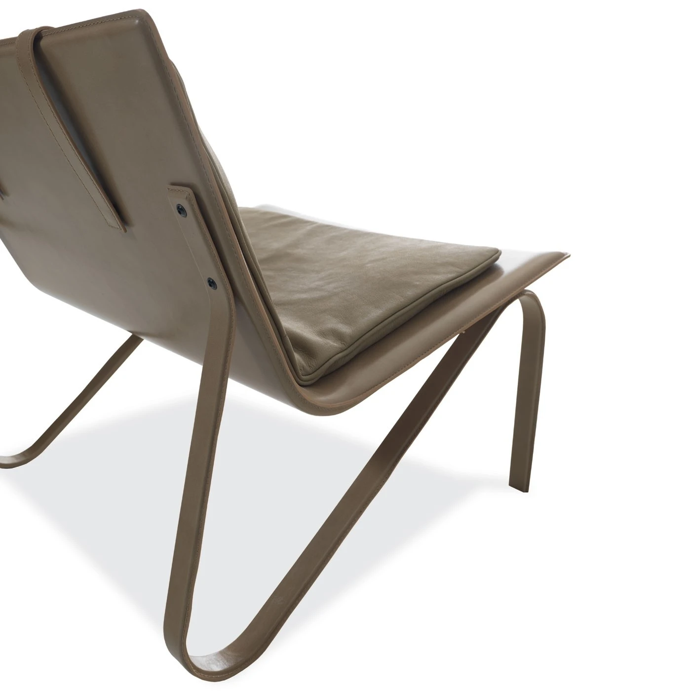 Каркас и наполнение: металл. Современный дизайн Кресло Thea Soft Club Chair — Galimberti Nino, кожа, фото 5
