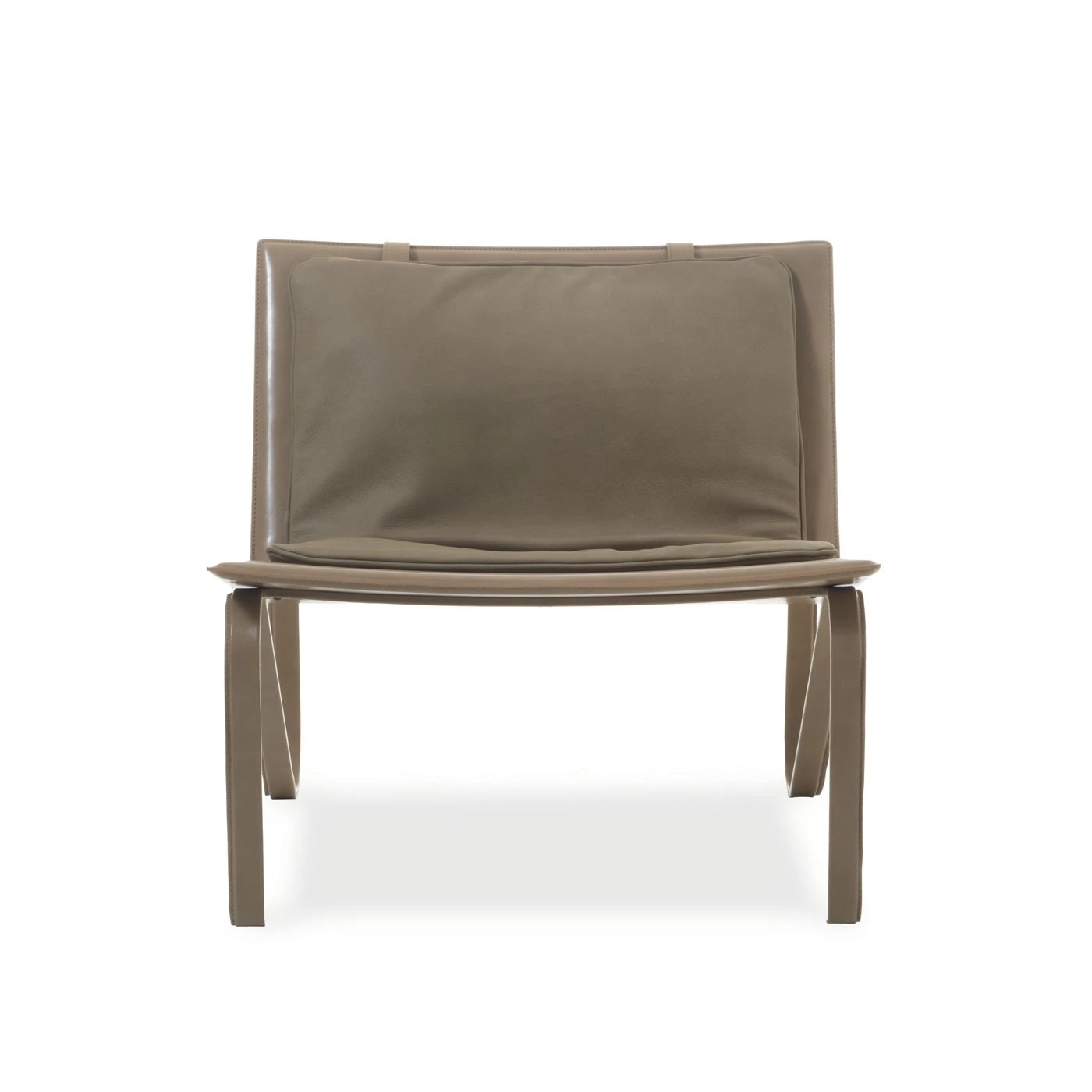 Каркас и наполнение: металл. Современный дизайн Кресло Thea Soft Club Chair — Galimberti Nino, кожа