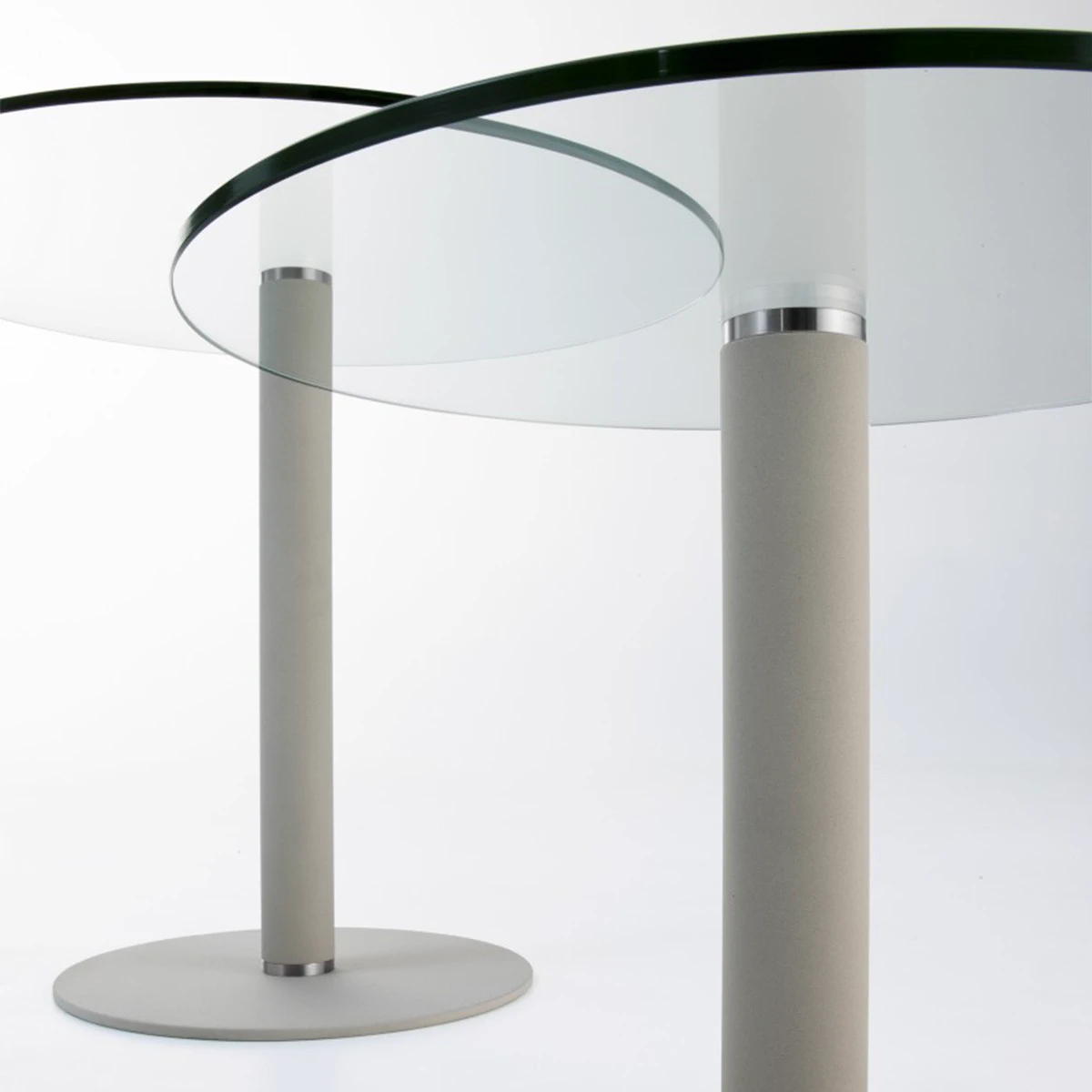 Каркас и наполнение: металл. Современный дизайн Стол Big Basic — Gallotti & Radice, стекло, фото 3