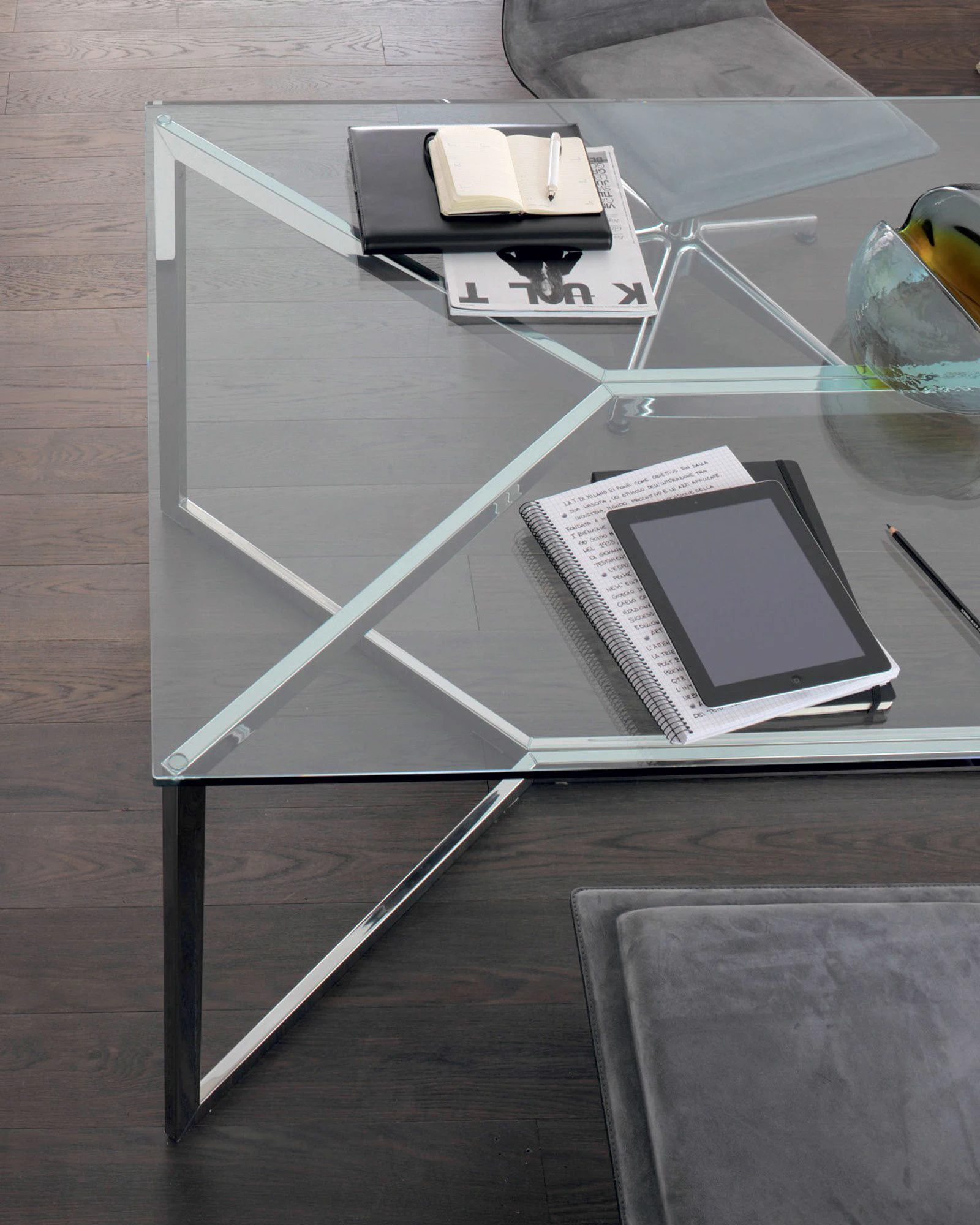 Стол Carlomagno — Gallotti & Radice, стекло, фото 2