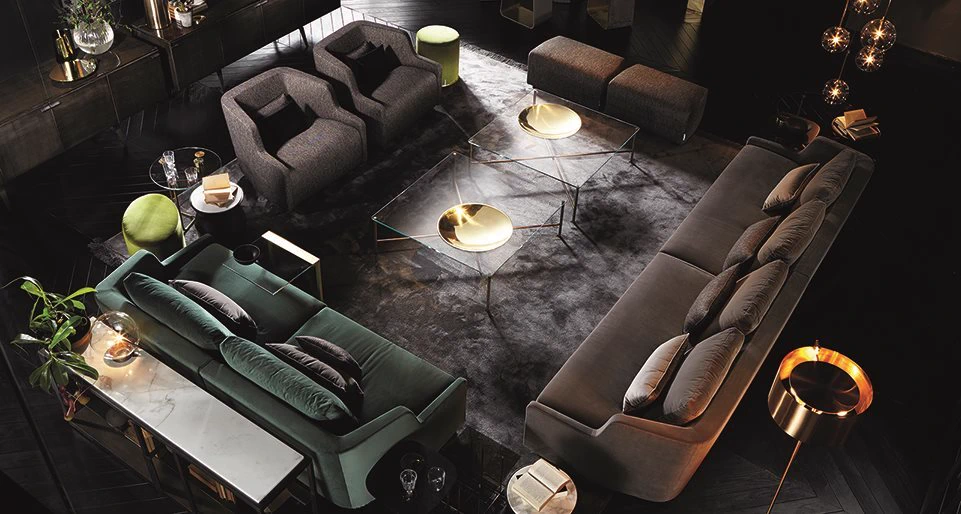 Пуф First — Gallotti & Radice, кожа, фото 2