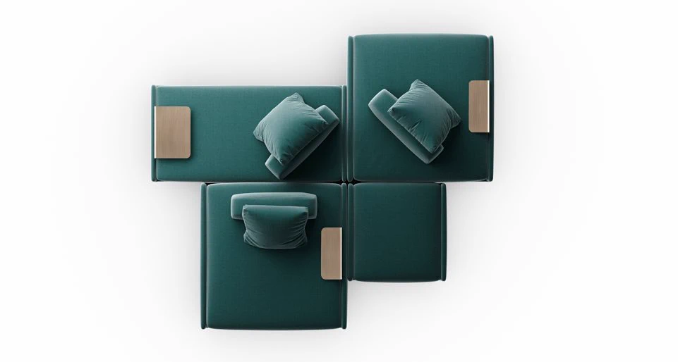 Диван Lilas Mosaique — Gallotti & Radice, металл, фото 2