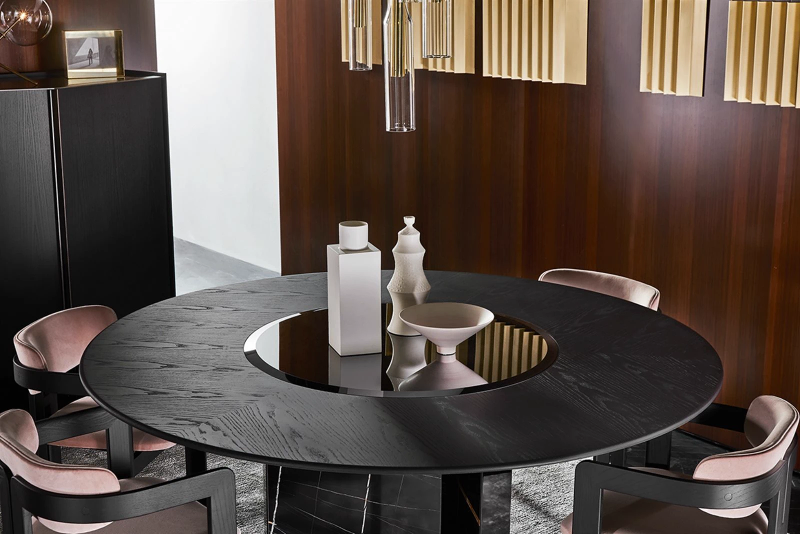 Стол Platium Round — Gallotti & Radice, мрамор, фото 2