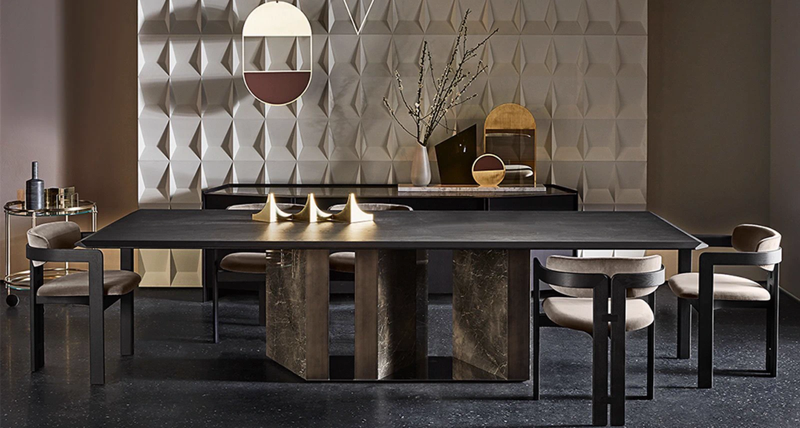Стол Platium W — Gallotti & Radice, мрамор, фото 2