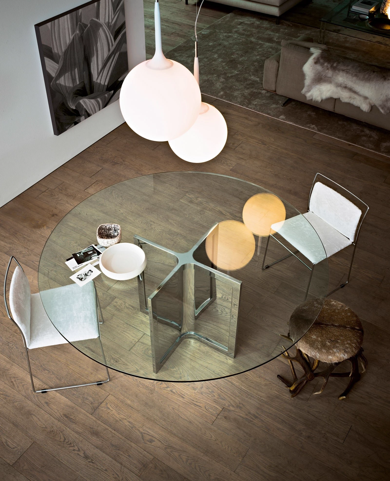 Стол Raj 4 / Raj 4 Light — Gallotti & Radice, стекло, фото 2
