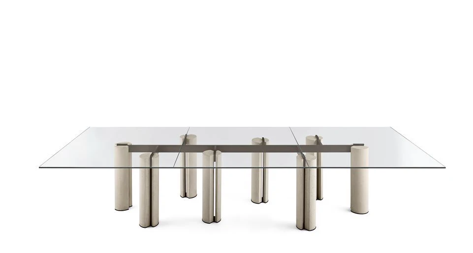 Стол Simpodio System — Gallotti & Radice, стекло, фото 2