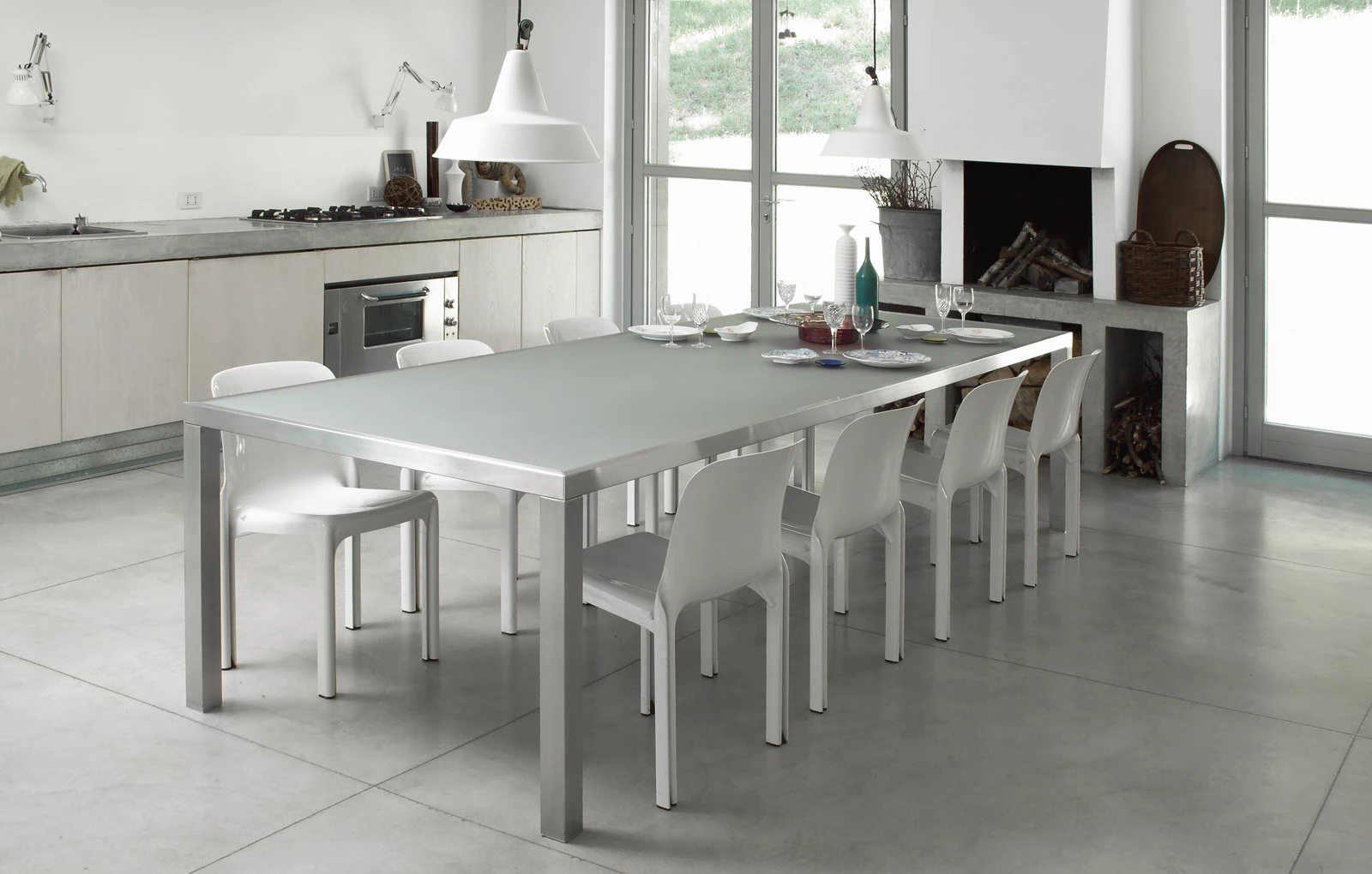 Каркас и наполнение: металл. Современный дизайн Стол Smart — Gallotti & Radice, металл, фото 5