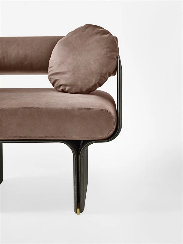 Кресло Stami Lounge — Gallotti & Radice, кожа, фото 3