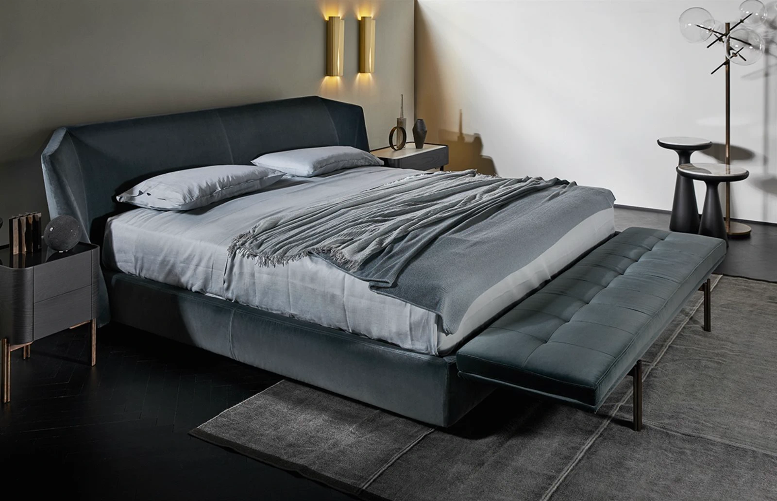 Прикроватная тумбочка Twelve C — Gallotti & Radice, стекло, фото 2