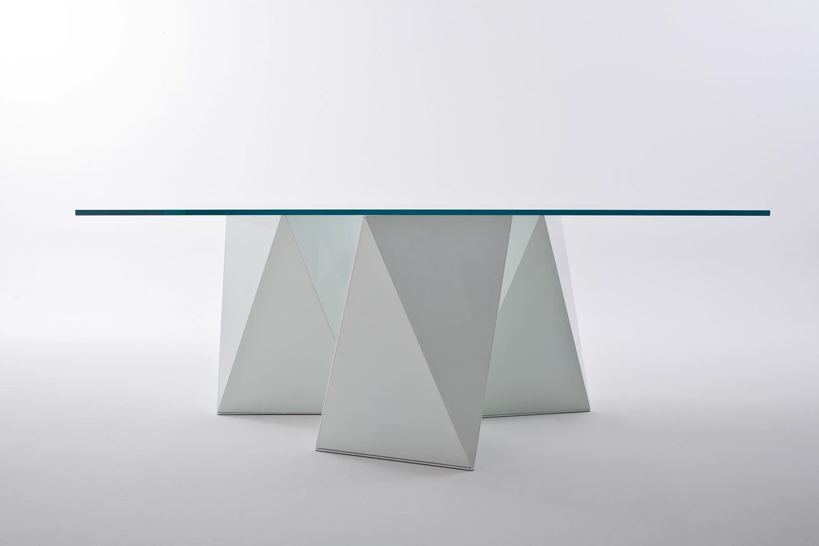 Каркас и наполнение: дерево. Современный дизайн Стол Yan — Gallotti & Radice, стекло, фото 2