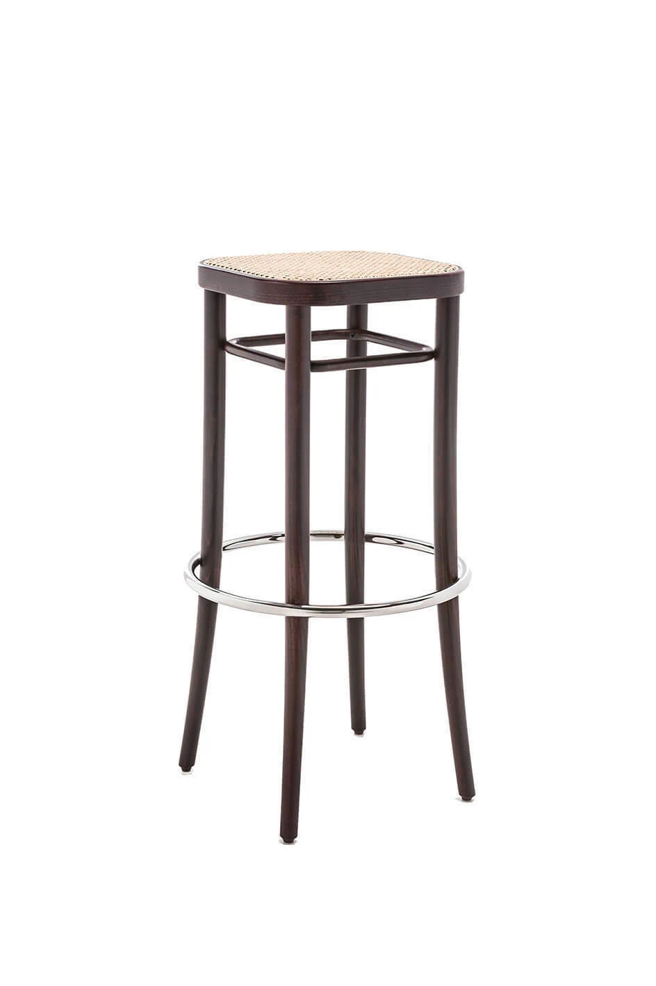 Барный стул Vienna 144 — Gebruder Thonet Vienna, кожа, фото 4