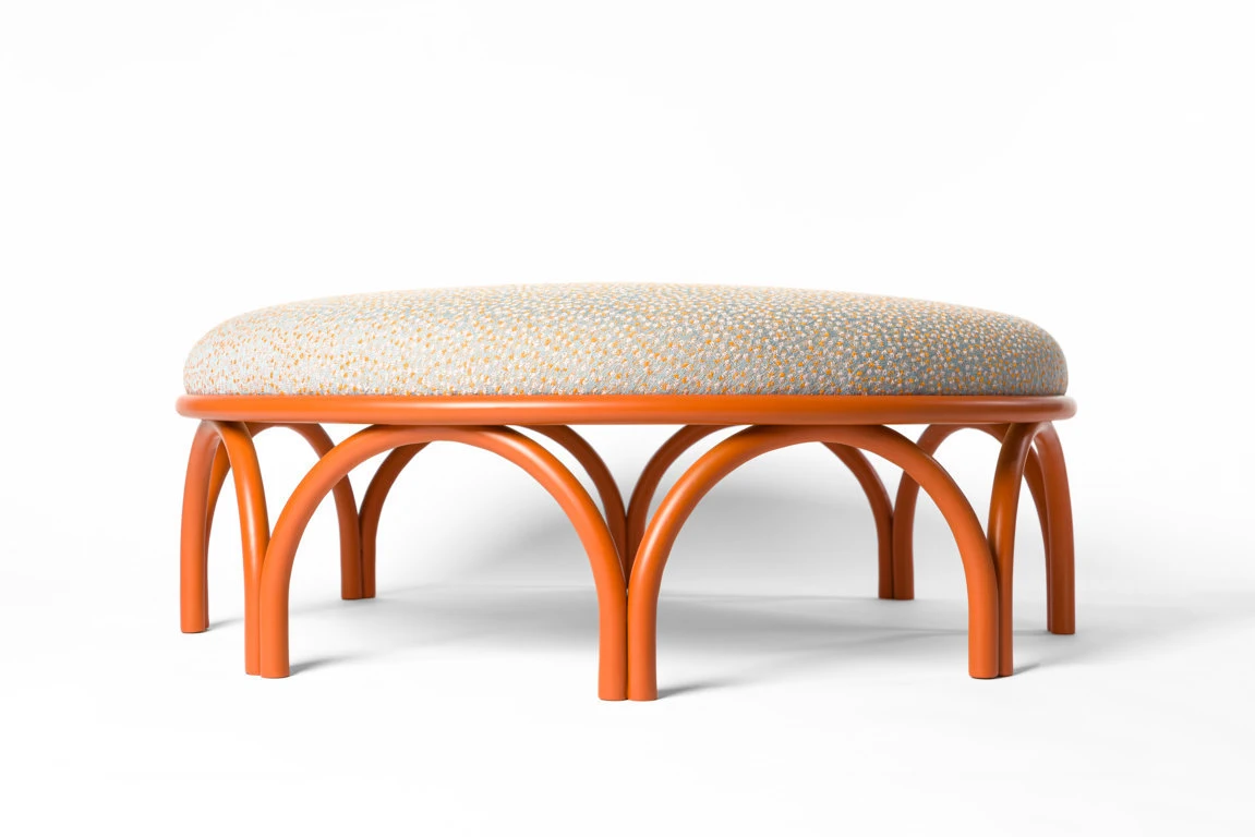 Банкетка Arcadia — Gebruder Thonet Vienna, ткань, фото 4