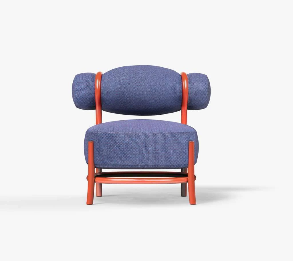 Кресло Chignon — Gebruder Thonet Vienna, ткань, фото 5