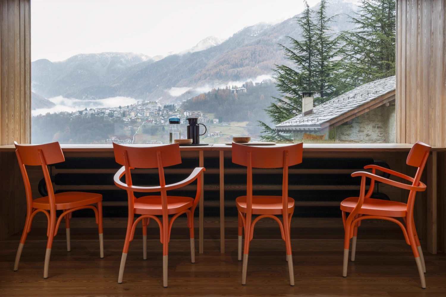 Стул Czech — Gebruder Thonet Vienna, ткань, фото 3
