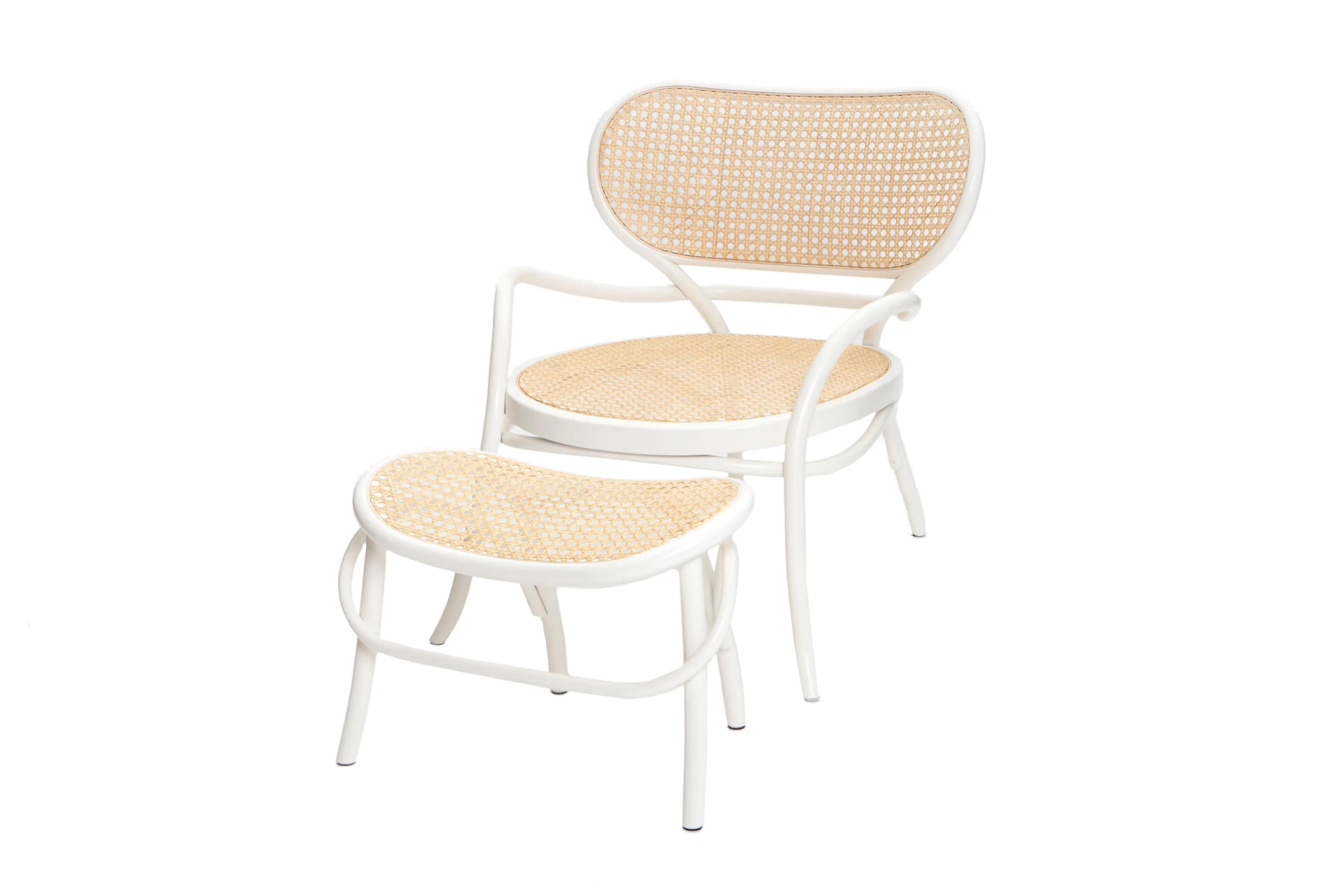 Пуф Lehnstuhl Hocker — Gebruder Thonet Vienna, фото 3