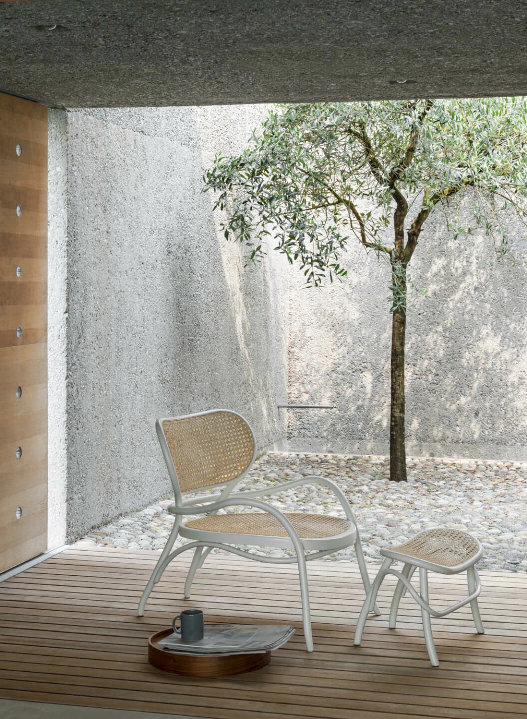 Пуф Lehnstuhl Hocker — Gebruder Thonet Vienna, фото 5