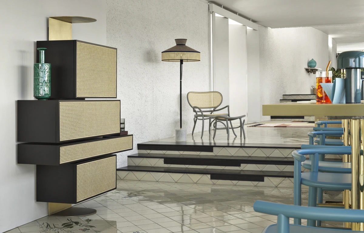 Пуф Lehnstuhl Hocker — Gebruder Thonet Vienna, фото 6