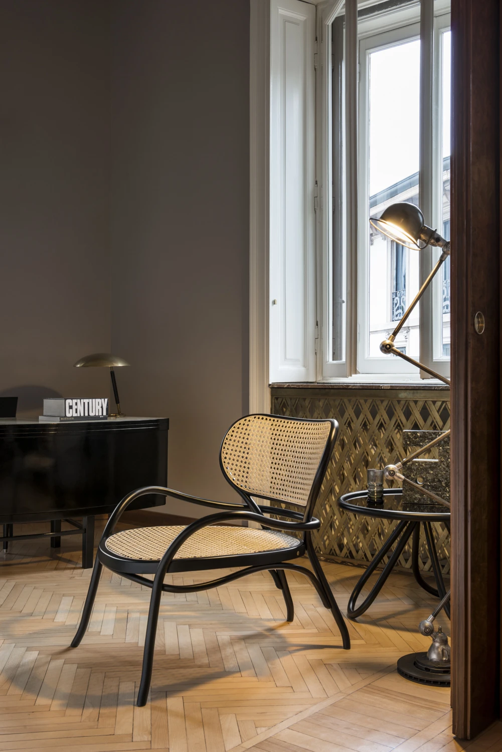 Кресло Lehnstuhl — Gebruder Thonet Vienna, ткань, фото 4