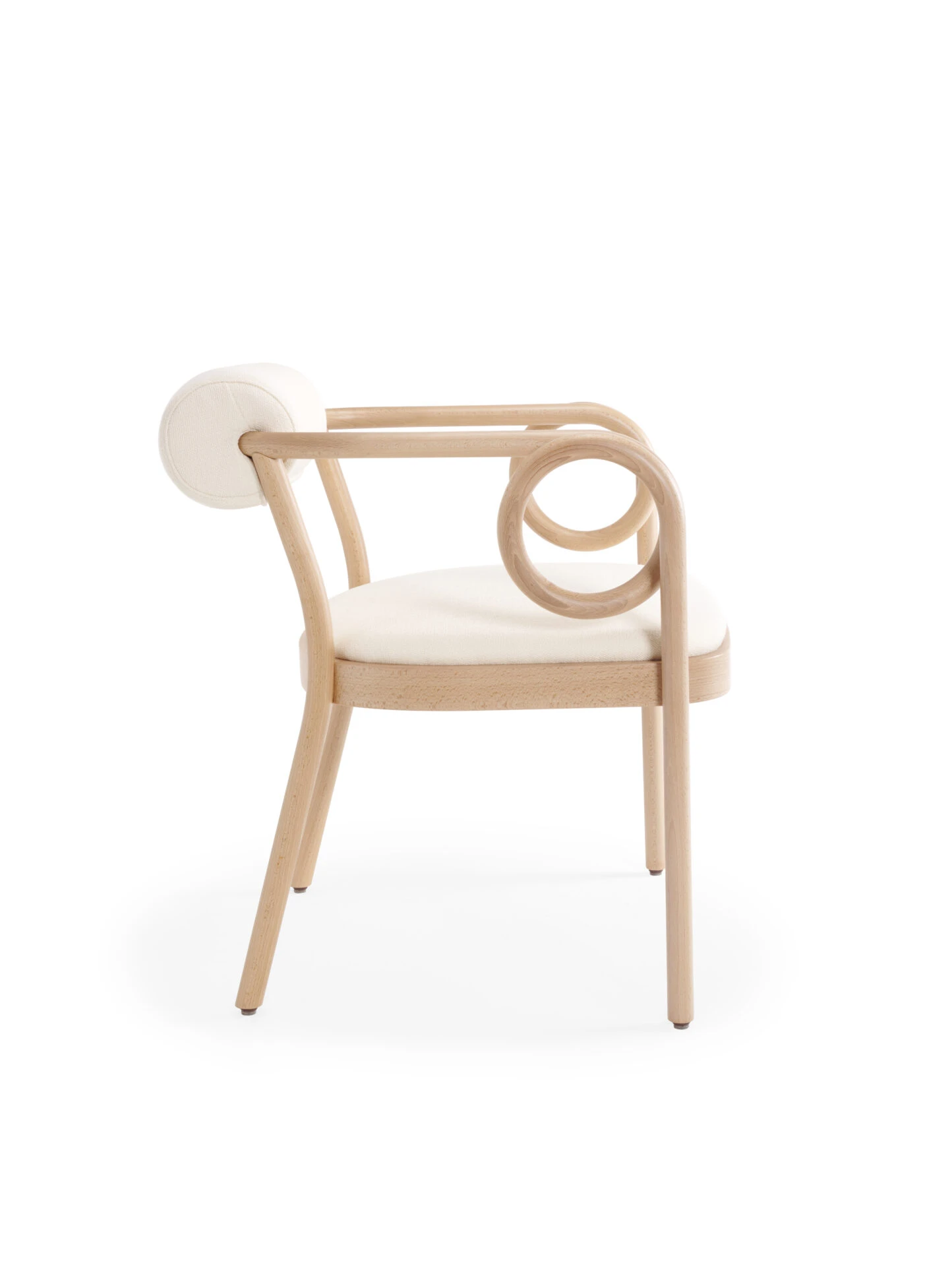 Современный дизайн Кресло Loop — Gebruder Thonet Vienna, ткань, фото 4