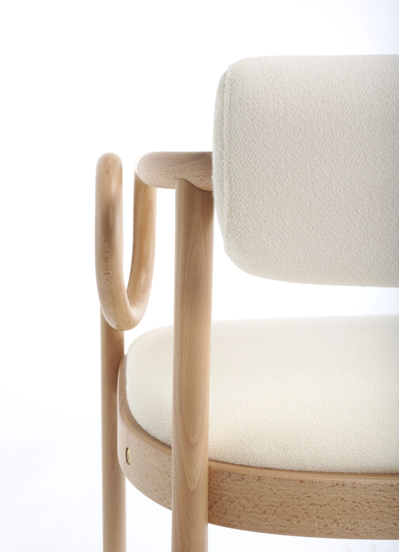 Современный дизайн Кресло Loop — Gebruder Thonet Vienna, ткань, фото 6